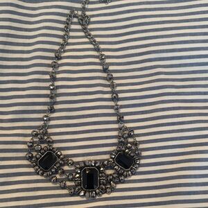 Elegant Black and Silver Necklace